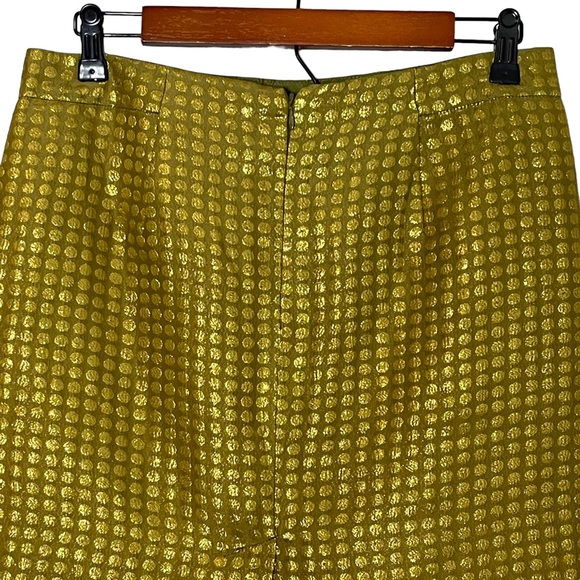 Tommy Hilfiger Womens Silk Blend Jacquard Dotted Metallic Pencil Skirt Size 6 - Picture 4 of 9
